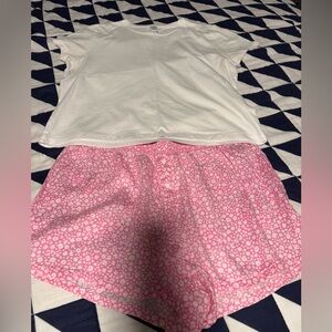 PINK by Victorias Secret short boxers and cotton shirt set SIZE MED